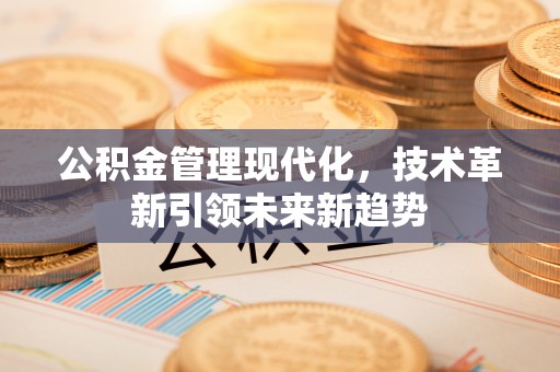 宽甸公积金管理现代化，技术革新引领未来新趋势