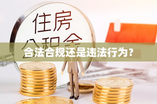 宽甸合法合规还是违法行为？